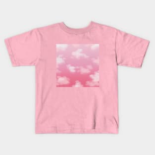 Beautiful Pink Sky with clouds Kids T-Shirt